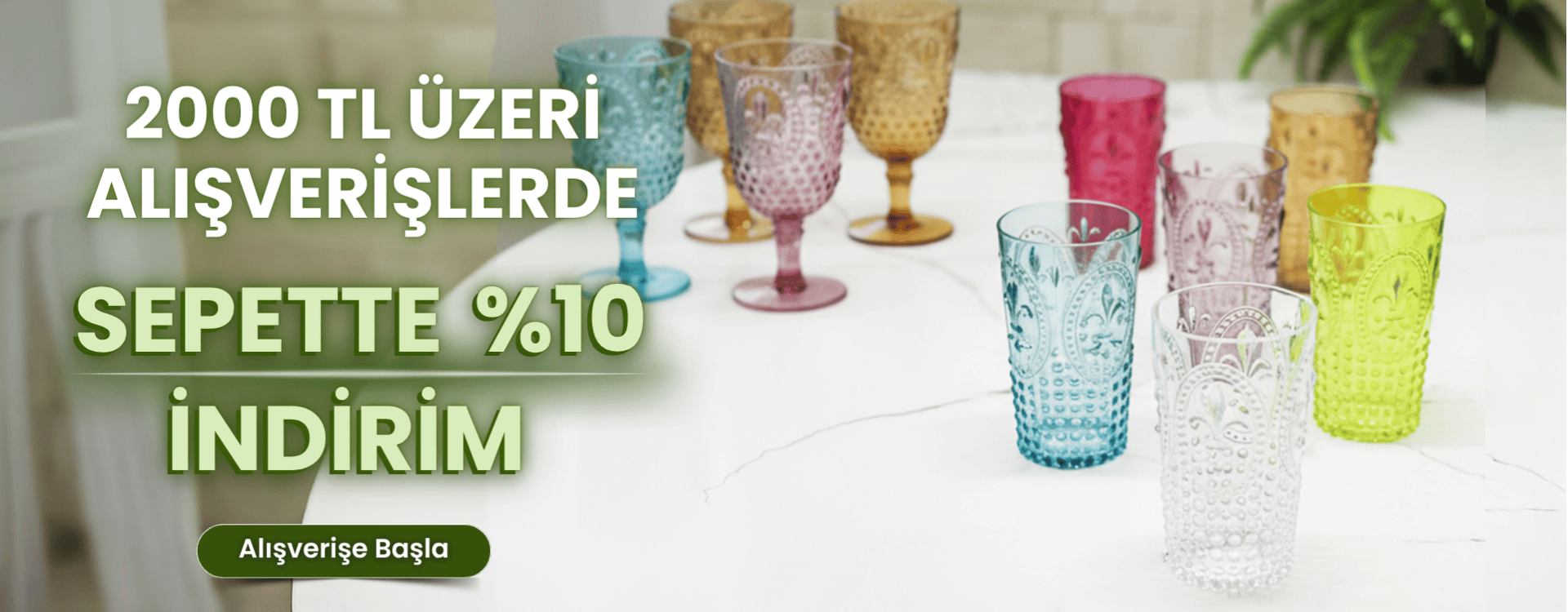 2000 LT VE ÜZERİ ALIŞVERİŞLERDE SEPETTE %10 İNDİRİM